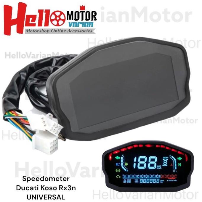 Speedometer Speedo LED DIGITAL DUCATI Koso RX3N Universal