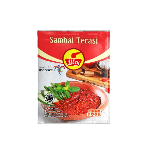 

ULEG SAMBAL TERASI SACHET 10 PCS X 20 GR