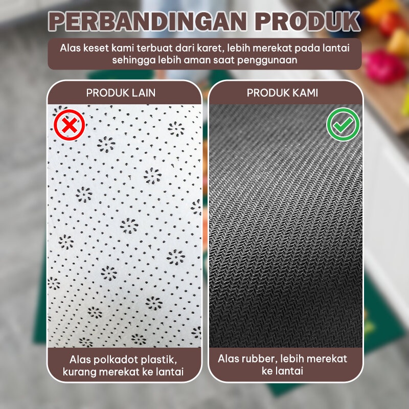 D2C6 - Keset Kaki Set 2 in 1/ Keset Ukuran 40x60 dan 40x120/ Keset Diatomite/ Keset Dapur/ Keset kamar Mandi/ Keset Anti Slip/ Keset Kaki Dapur Set 2 in 1 40x60 dan 40x120