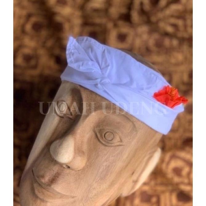 Big Sale Udeng Bali Janggar Endep | Udeng Putih Setengah Jadi | Udeng Putih Jangar Nayah (Penasar) |