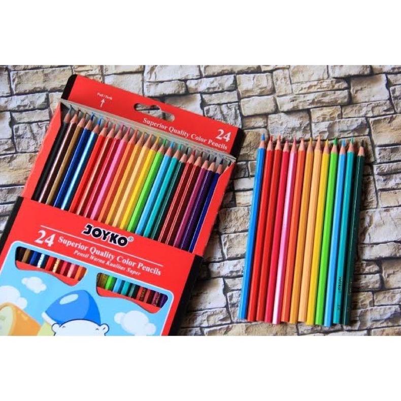 

Cod Pensil Warna Joyko 24 Warna Panjang Cp-24Pb Murah