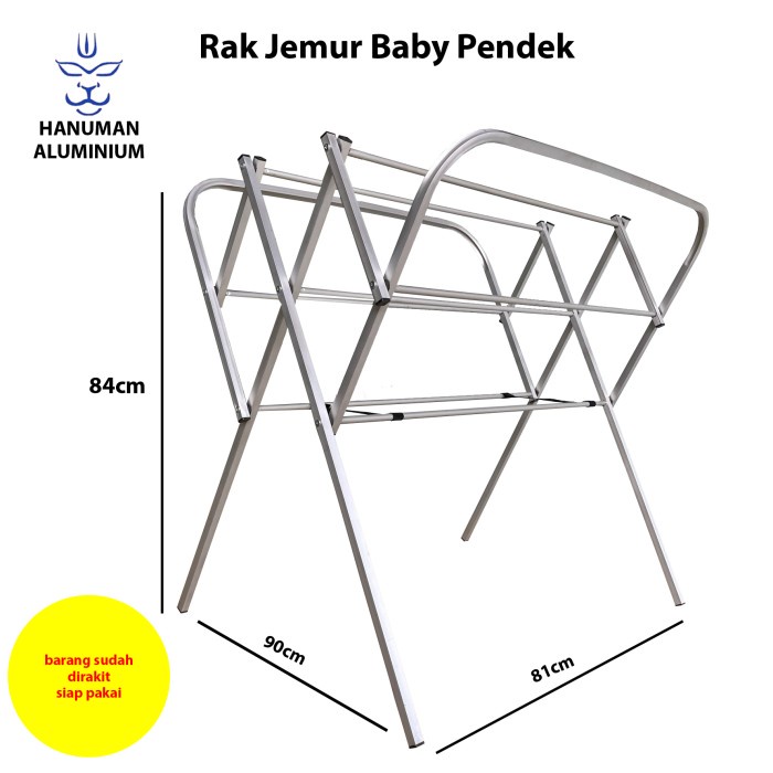 Promo Jemuran Baju Aluminium Baby Pendek / Jemuran Baju Aluminium Karimun