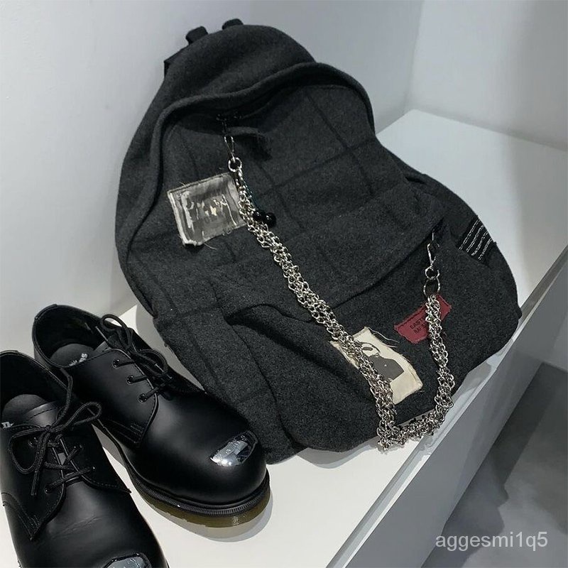 Archive Ransel tas sekolah tambalan wol/Raf simons tas ransel pria import/tas cowok ransel/tas ranse