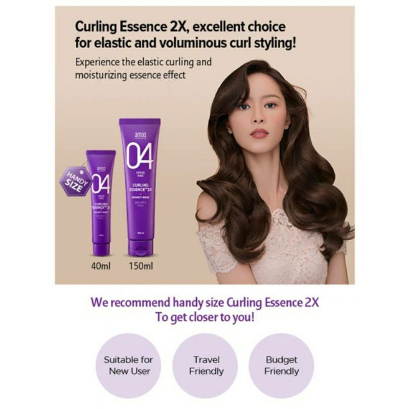 Amos Professional Curling Essence 2X Bouncy Wafe 150 Ml