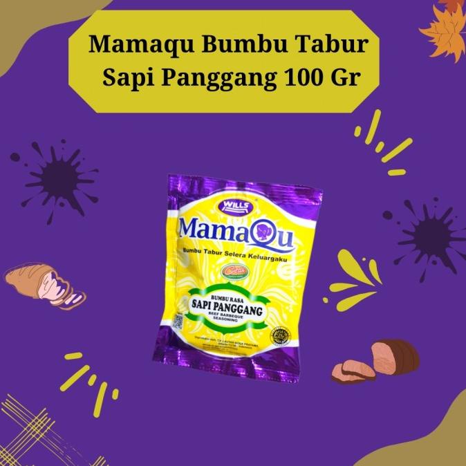 

] MAMAQU BUMBU TABUR RASA SAPI PANGGANG 100 GR