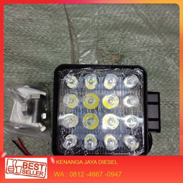 LAMPU KERJA LED 24VOLT 16 MATA EXCAVATOR
