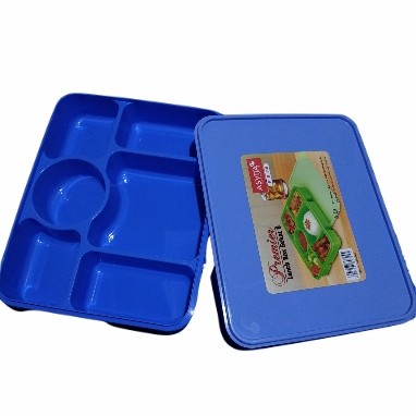 ,,,,,,,] ASVITA LUNCH BOX SEKAT 6 PLASTIK WARNA PLB-156