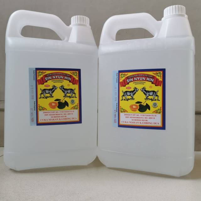 

Cuka Makan Kambing Dua Singkawang 1 Jerigen Isi 5 Liter