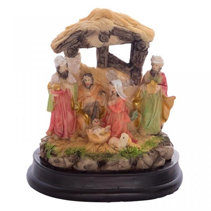 Diskon  Promo Murah Pajangan Natal Gua Nativity Lampu Patung Natal Kelahiran Yesus - Terlarisss