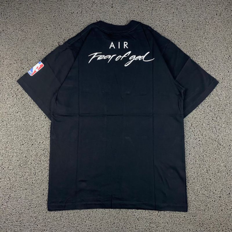 KAOS NIKE AIR FEAR OF GOD NBA BLACK PREMIUM AUTHENTIC T-SHIRT