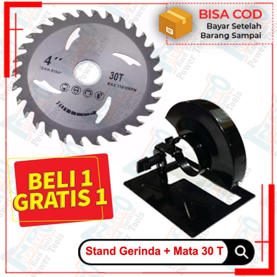 Terbaik Mata Gergaji Serkel Circular Dudukan Bor Adaptor Converter Stand Holder Ke Gerinda 30T ~
