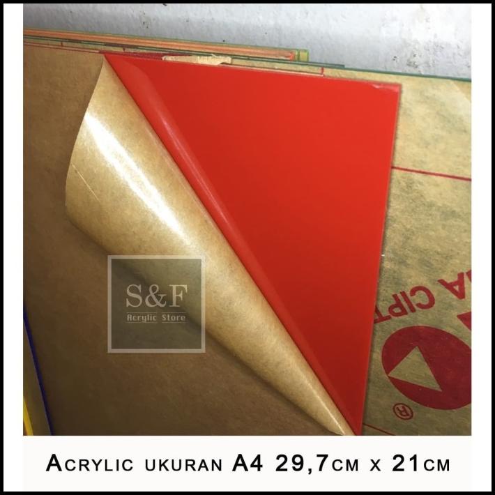 TERBARU ACRYLIC WARNA / AKRILIK UKURAN A4 / ACRYLIC LEMBARAN /AKRILIK LEMBARAN 