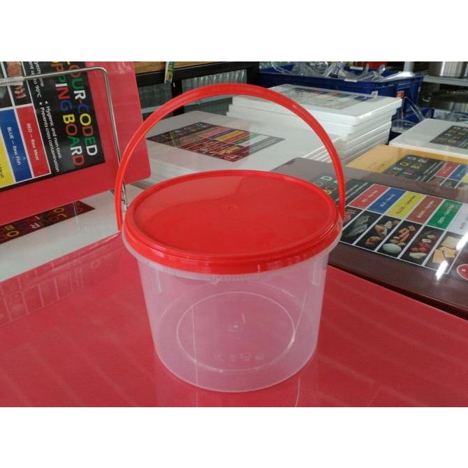 $$$$] Toples Plastik Tutup Merah 1500ml