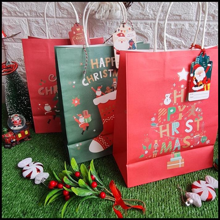 

TERMURAH KANTONG PAPERBAG HADIAH NATAL LUCU PER PCS