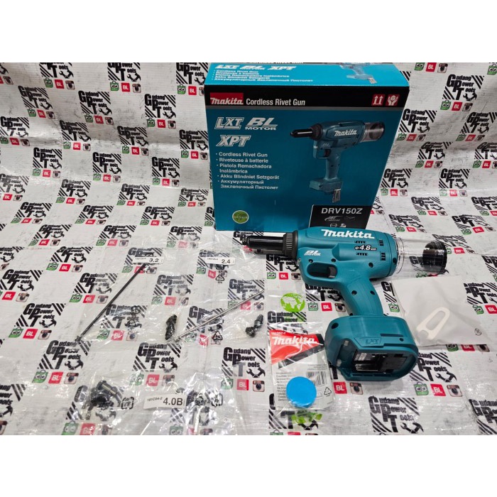 #####] Mesin Tang Rivet Battery Cordless Rivet Gun Riveting Gun Makita DRV