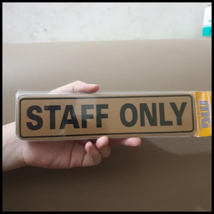 

TERMURAH STIKER TEMPEL TULISAN STAFF ONLY !!!!!