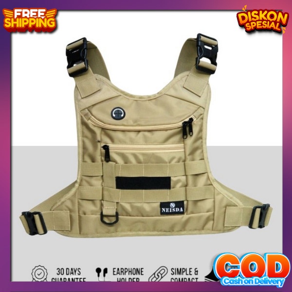 Berkwalitas Buffback Slingbag Pelindung Dada Chastbags Pria Premium Ts Dada Rompu Terbaru Caschest B