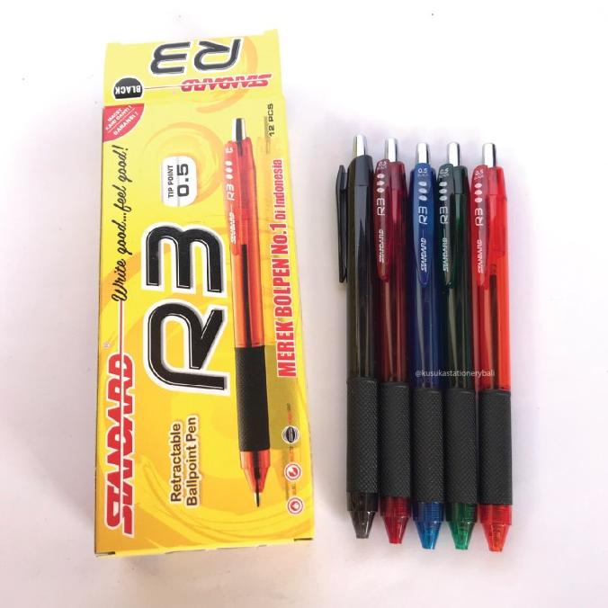 

\\\\\] Pulpen R3 Ballpoint hitam Lusin