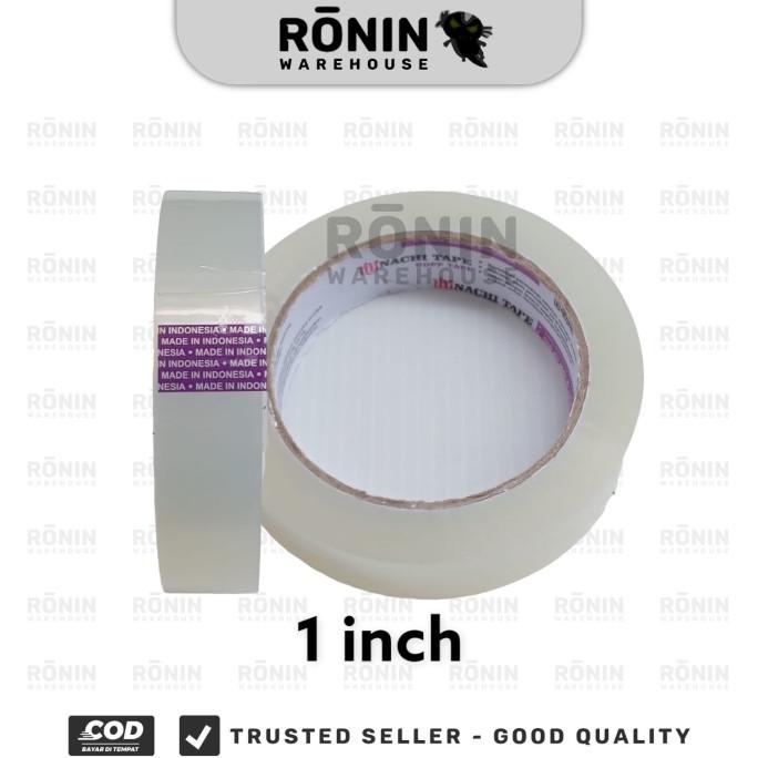 

langsung order saja] NACHI Tape Lakban Isolasi Selotip Bening Transparan 1 2 inch 24 48 mm