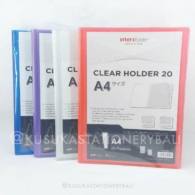 

_^_^_^] CLEAR HOLDER / DOCUMENT KEEPER / DISPLAY BOOK A4 - 20