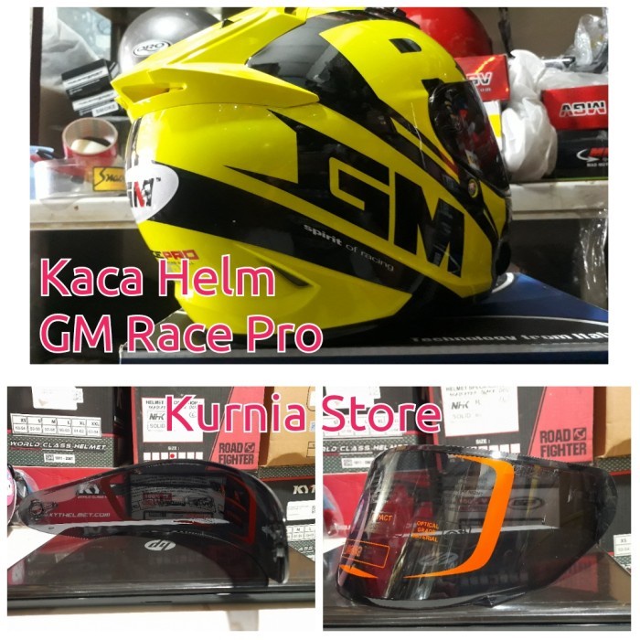 Price kaca helm gm race pro helm gm full face flat visor gm race pro