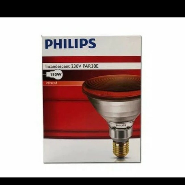 Lampu Infrared Philips Infraphil PAR38 IR 150W / Bohlam Fisioterapi Erin MI
