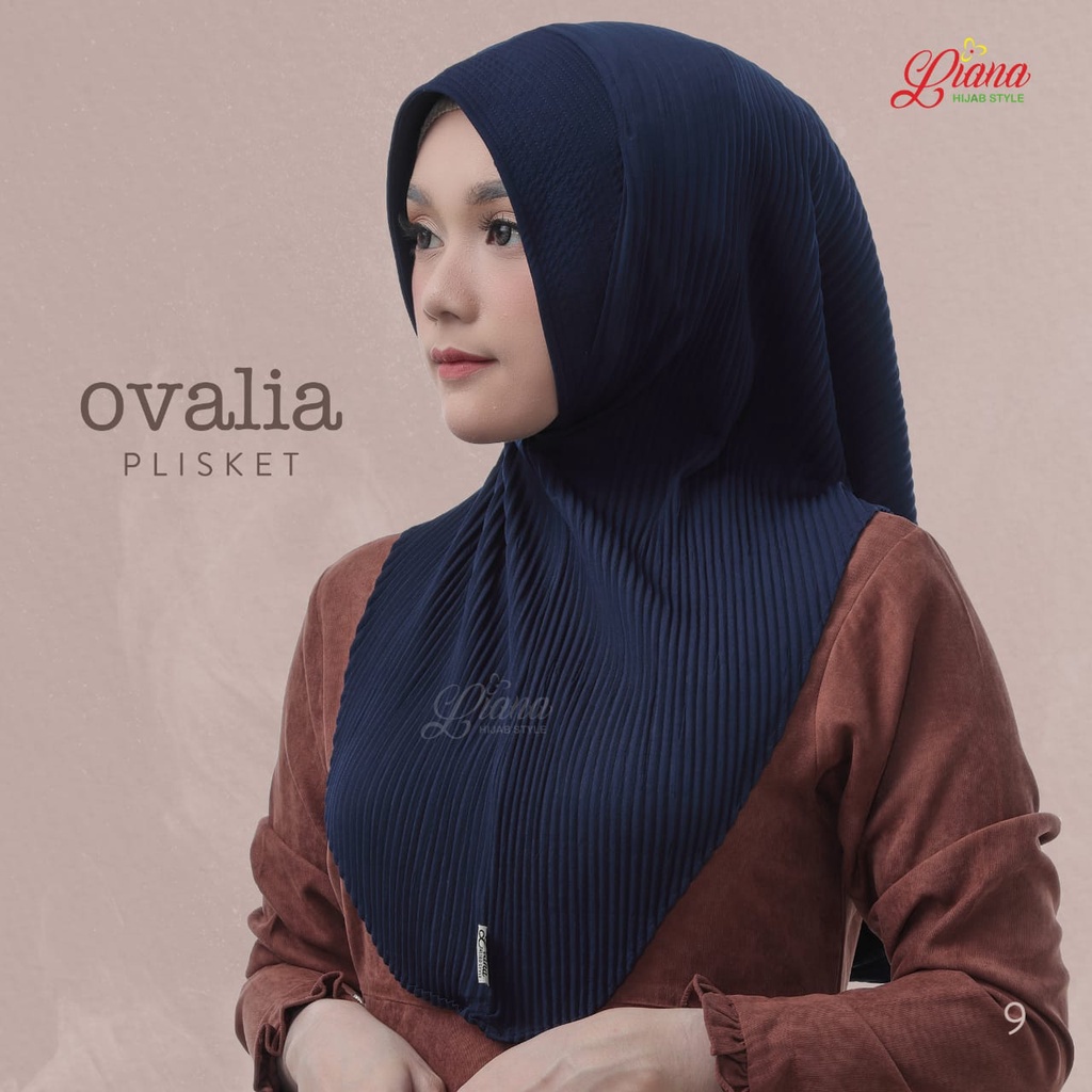 STYLISH HIJAB DAILY Jilbab Instan Ovalia Plisket Ori Liana Hijab