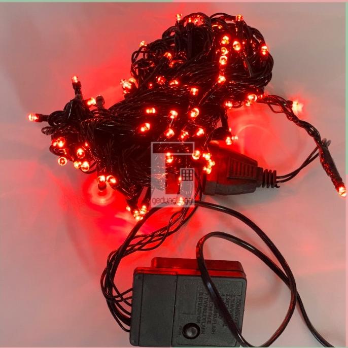 Lampu Hias Tumblr Dekorasi Gantung Pohon Imlek Natal Merah 10M 100 Led