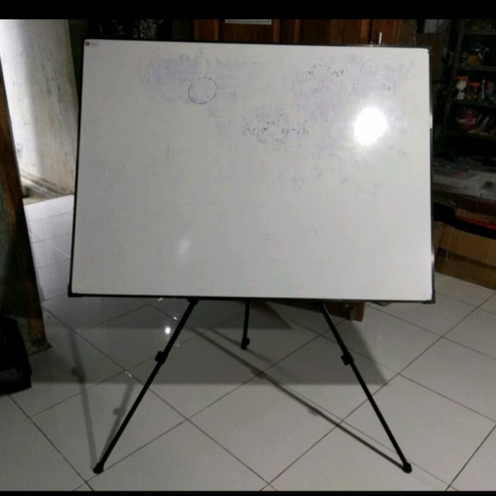 Stand Whiteboard Papan Tulis Tripod Standing Whiteboard