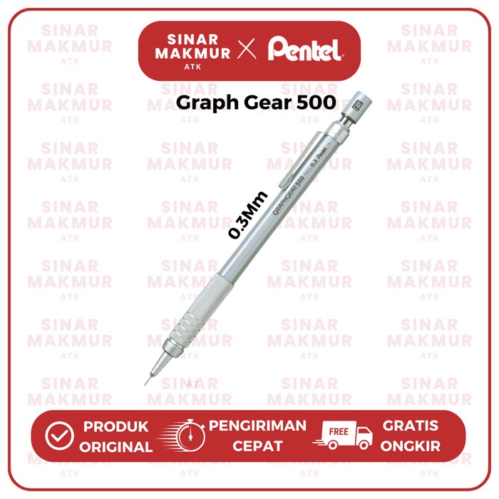 

Promo Pensil Mekanik/Mechanical Pencil Graphgear 500 Pentel (Pcs)