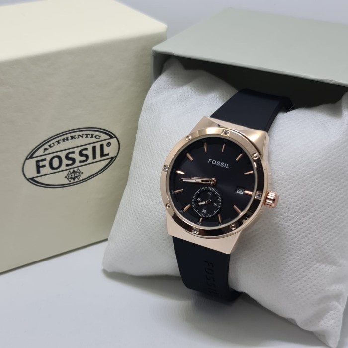 Jam Tangan wanita Fossil chrono  - Hitam