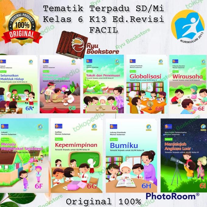 

SALE Buku Tematik Kelas 6 SD/Mi Jilid 6a - 6i K13 Ed.Revisi Facil Termurah