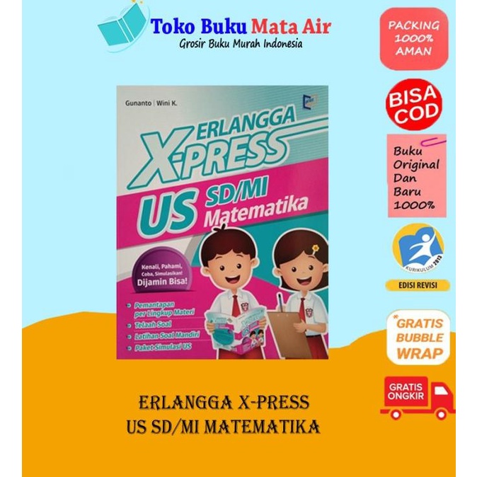 

SALE BEST SELLER ERLANGGA X-PRESS US SD/MI MATEMATIKA - GUNANTO ERLANGGA Termurah