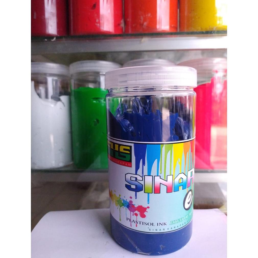 

New! Tinta plastisol biru sinar harapan sablon