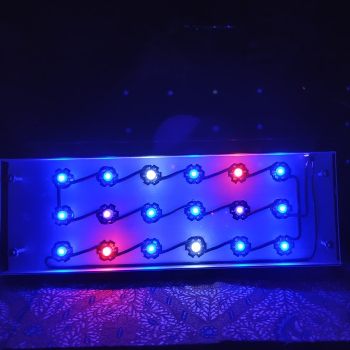 Lampu LED HPL Aquarium Air laut reef tank 80cm 60watt