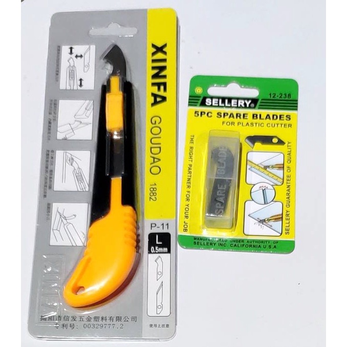 

Cutter Pisau Pemotong Akrilik Mika Plastik + 5 pcs refill