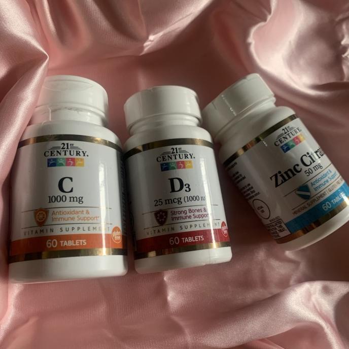 

hqu Paket Hampers Hamper isoman Vitamin Covid Vit C 1000 D3 1000IU Zinc