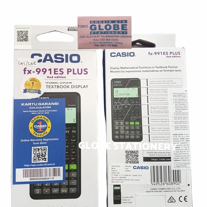 

Scientific Calculator CASIO FX - 991 ES Plus (417 funtions)