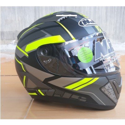 Helm Njs Shadow Titan Black Yellow Doff