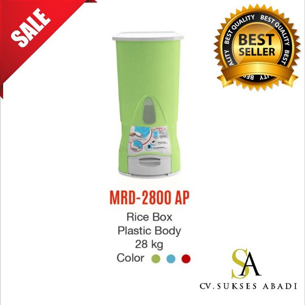 Maspion MRD 2800 AP Rice Box Penyimpan Tempat Beras Maspion Murah Surabaya