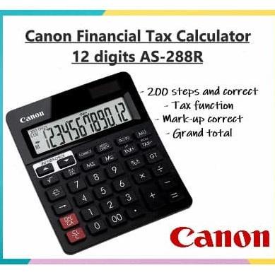

CANON CALCULATOR CHECK CORRECT 12 DIGIT AS 288R AS288R 288 R GARANSI