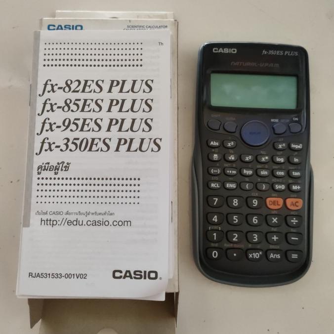 

KALKULATOR CASIO fx-350ES PLUS BK (SCIENTIFIC 12 DIGIT) JAMIN ORIGINAL