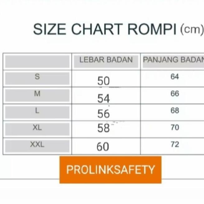 uru ROMPI SAFETY ORANYE NAVY KAIN DRILL