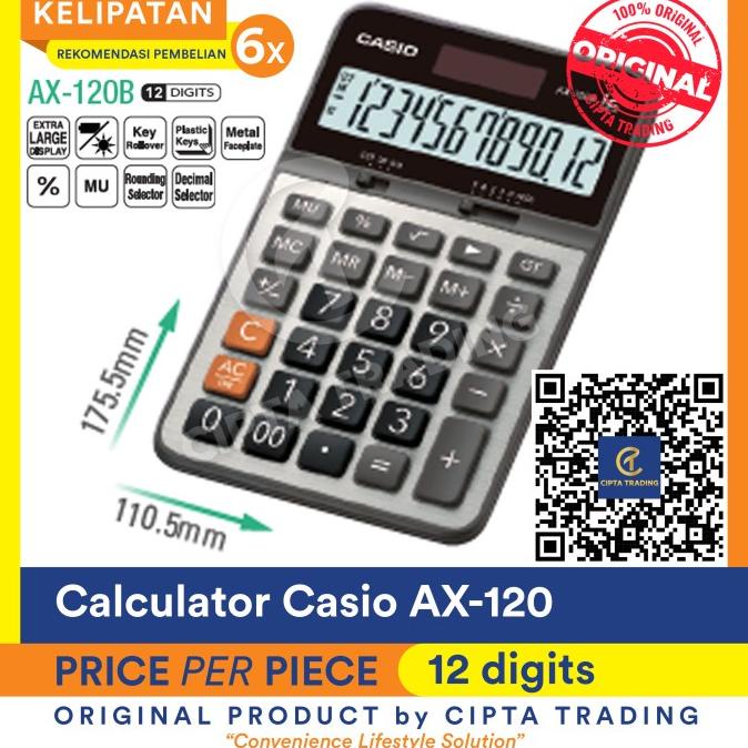 

Calculator - Casio - AX-120