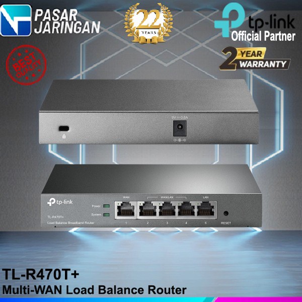 TP-LINK TL-R470T+ R470T Desktop Load Balance Broadband Router