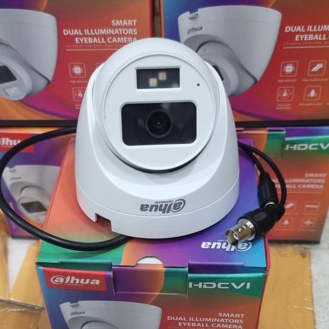 Berkualitas kamera cctv dahua indoor 2mp colorvu audio bluit mic Trending