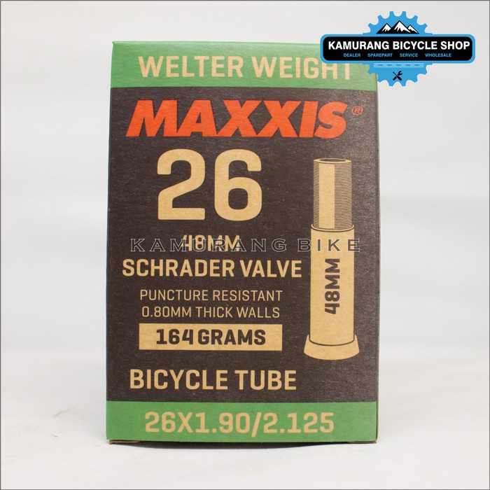 BAN DALAM MAXXIS 26 X 1.90 2.125 PENTIL PRESTA & MOTOR SEPEDA MTB INCH ORIGINAL