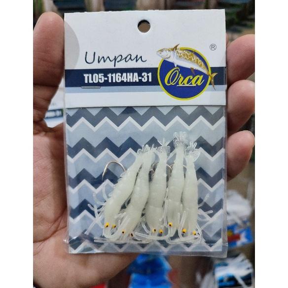 Umpan Udang orca isi 5 Dapat nyala terkena Cahaya