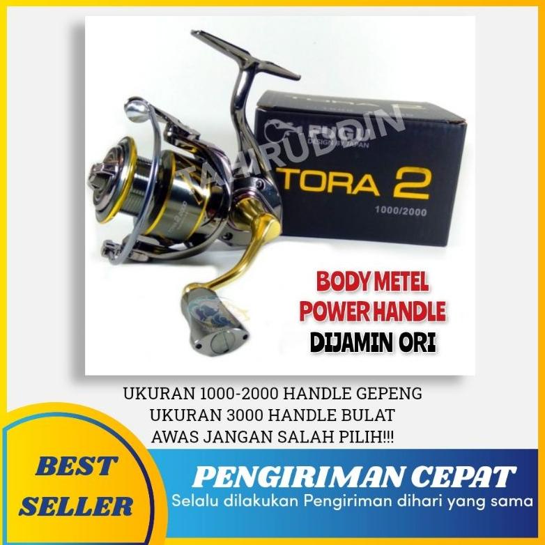 REEL FUGU TORA 2 1000 2000 3000 BODY METAL POWER HANDLE