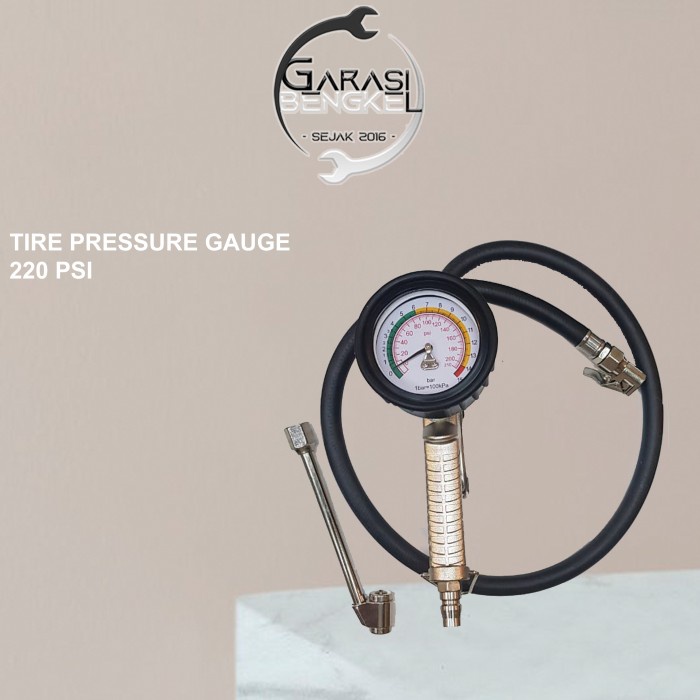 Tire Pressure Gauge - Ukuran Angin Truck 220Psi